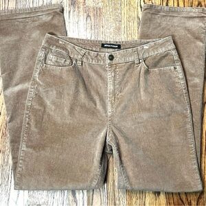 Indigo Fusion Women’s Tan Corduroy Boot Cut 5 Pocket Pants | Size 14